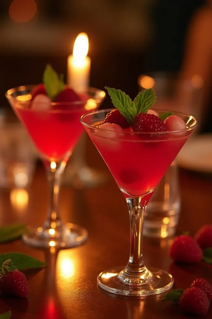 Berry Burlesque mocktail served at event